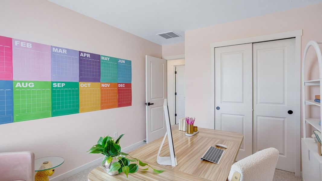 Furnished interior in a model home at Granary in Johnstown (Image 16).