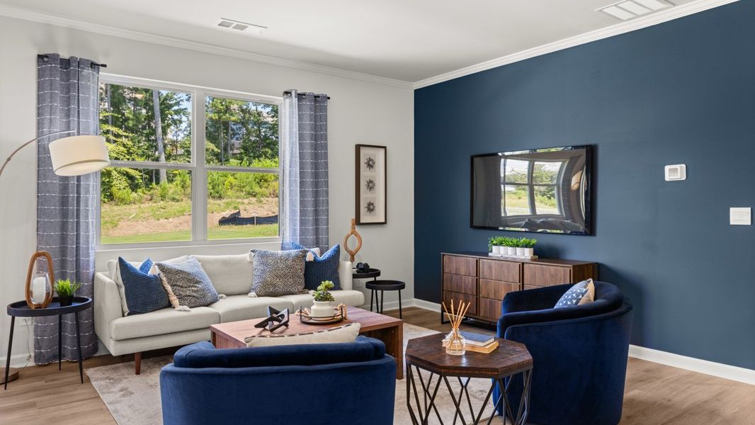 Furnished interior in a model home at Lost Creek in Dallas (Image 25).