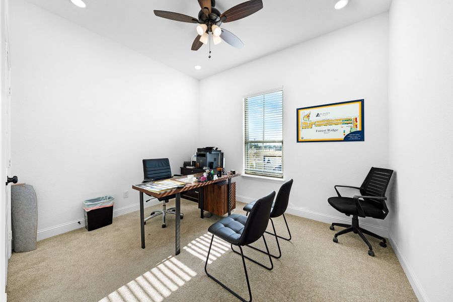 Furnished interior in a model home at Forest Ridge Estates in Greenville (Image 22).