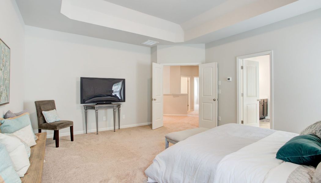 Furnished interior in a model home at Westbury in Griffin (Image 19).