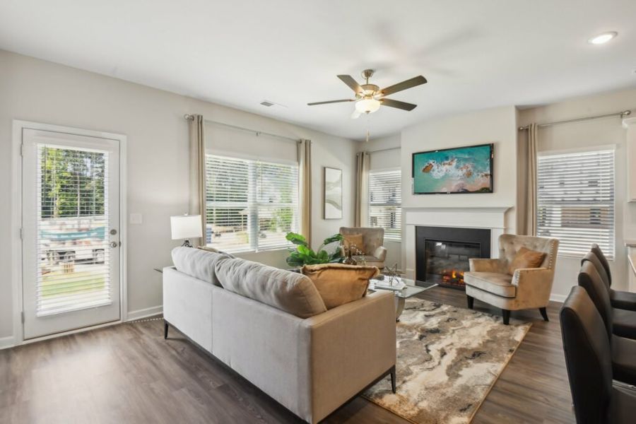 Furnished interior in a model home at Heath Golf and Yacht Club in Heath (Image 6).