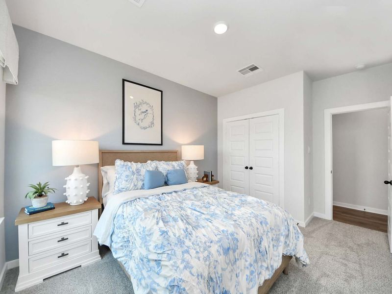 Furnished interior in a model home at Enclave at Newport in Crosby (Image 21).