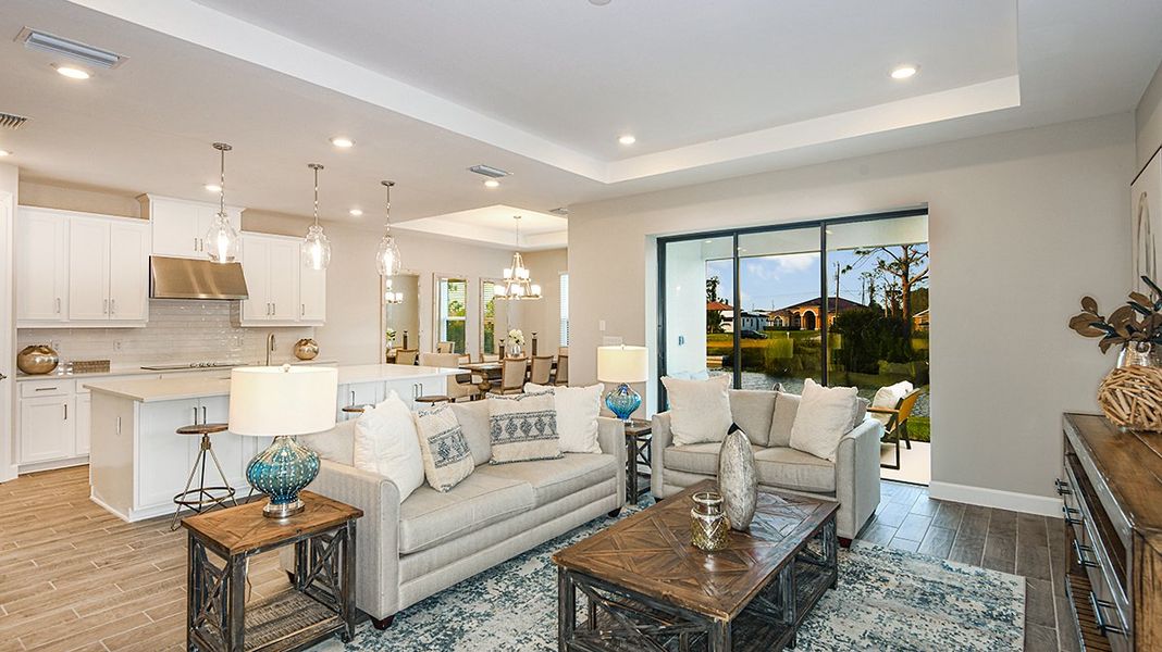 Furnished interior in a model home at Cape Coral Premier in Cape Coral (Image 7).