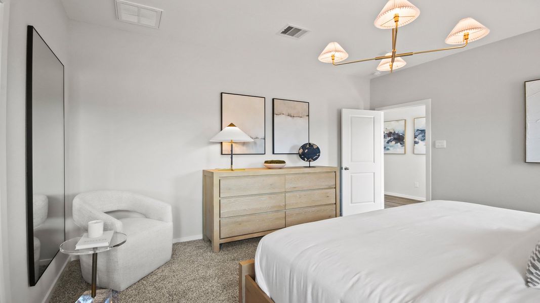 Furnished interior in a model home at Lake Conroe Cove in Willis (Image 12). Furnished interior in a model home at Lake Conroe Cove in Willis (Image 12).