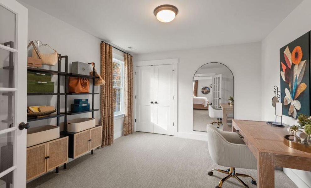 Furnished interior in a model home at Fiddler's Ridge in Advance (Image 36).