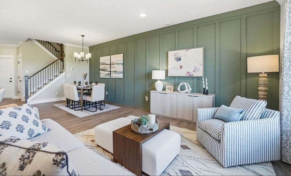 Furnished interior in a model home at Blythe Mill Townhomes in Waxhaw (Image 44). Furnished interior in a model home at Blythe Mill Townhomes in Waxhaw (Image 44).