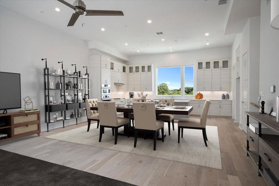 Furnished interior in a model home at Carroll Crest in Carrollton (Image 13).