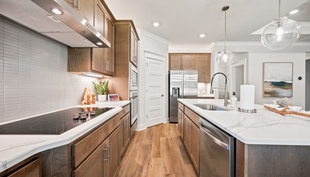 Furnished interior in a model home at Fowler Farms in Auburn (Image 46).
