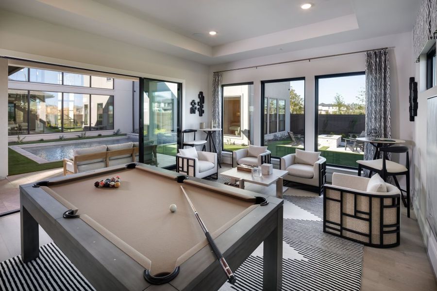 Furnished interior in a model home at Legacy in League City (Image 8).