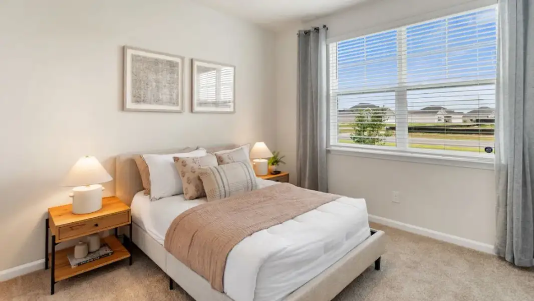 Furnished interior in a model home at Audra Oaks in Denton (Image 22).
