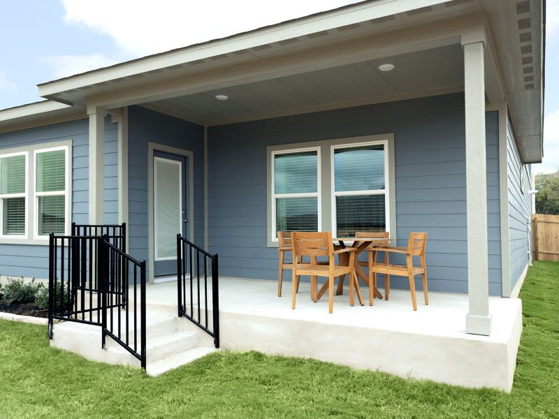 All of the floorplans come with a covered back patio.