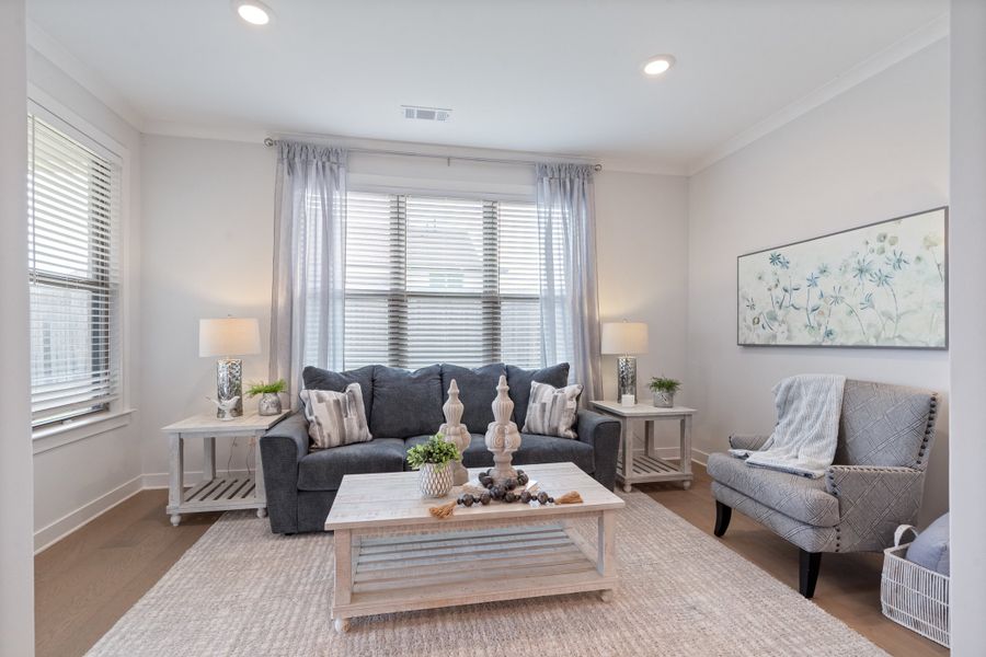 Furnished interior in a model home at White Oak in Arlington (Image 14). Furnished interior in a model home at White Oak in Arlington (Image 14).