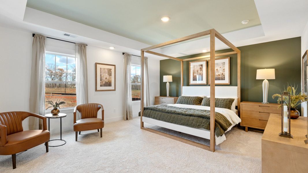 Furnished interior in a model home at Foxbank in Gray Court (Image 40). Furnished interior in a model home at Foxbank in Gray Court (Image 40).