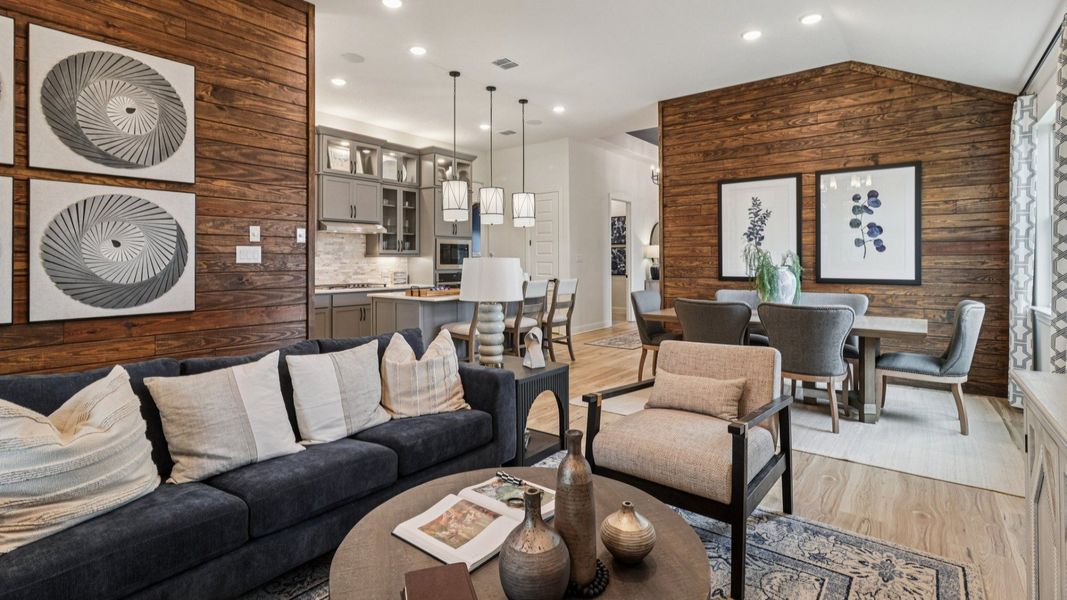 Furnished interior in a model home at The Crossvine in Schertz (Image 16). Furnished interior in a model home at The Crossvine in Schertz (Image 16).