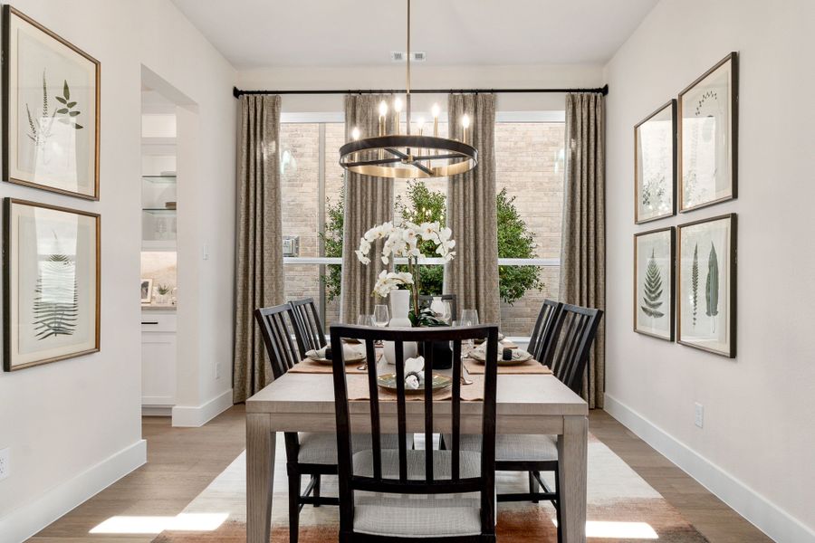 Plan 1687 North Sky 65s Dining Area Photo by American Legend Homes