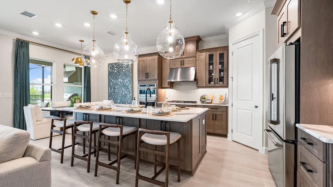 Furnished interior in a model home at Esplanade at Coasterra in Palmetto (Image 29).