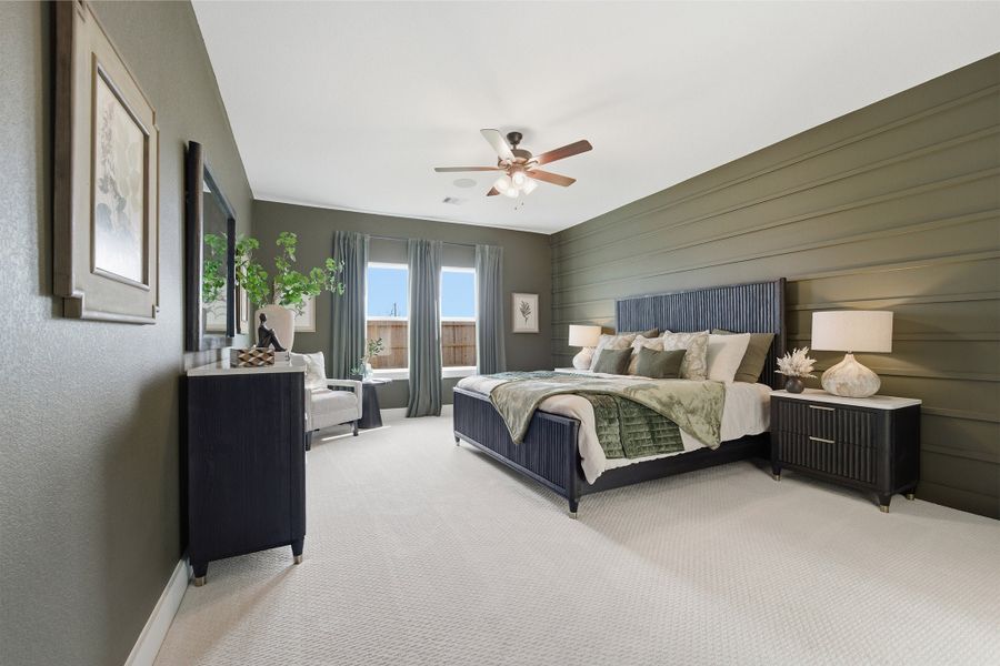 Furnished interior in a model home at Ashland in Angleton (Image 69).