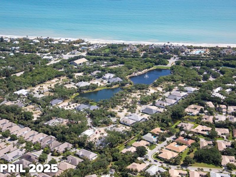Aerial view of the Seaglass community in Vero Beach, FL, showing layout and nearby surroundings (Image 18).
