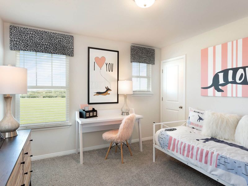 Furnished interior in a model home at Pfennig Place in Pflugerville (Image 11).