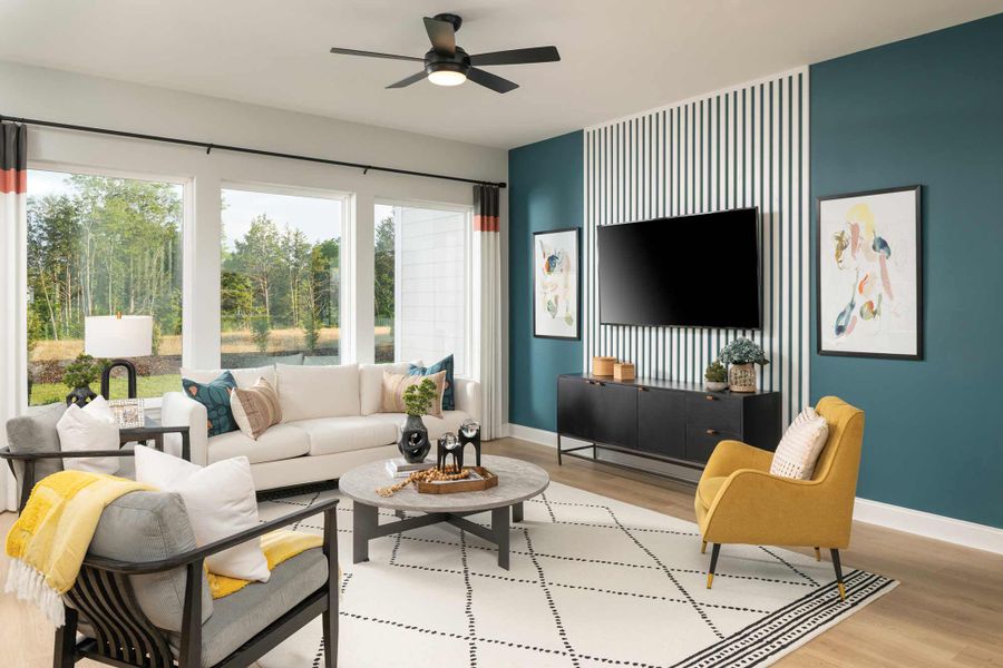 Furnished interior in a model home at Heritage Green – The Signature Collection in Columbia (Image 2).