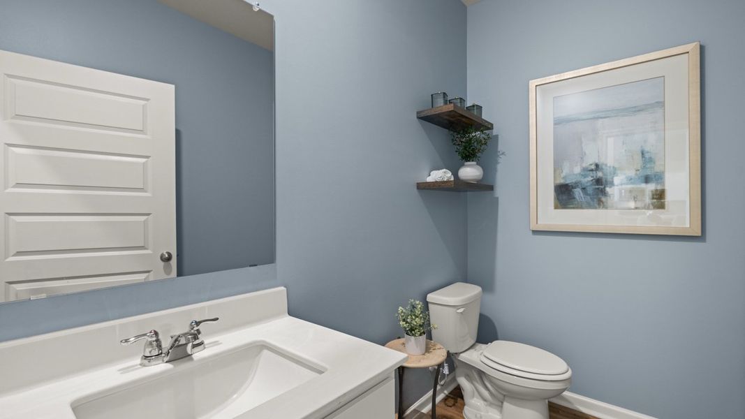 Furnished interior in a model home at Brooks Station in Dacula (Image 30). Furnished interior in a model home at Brooks Station in Dacula (Image 30).