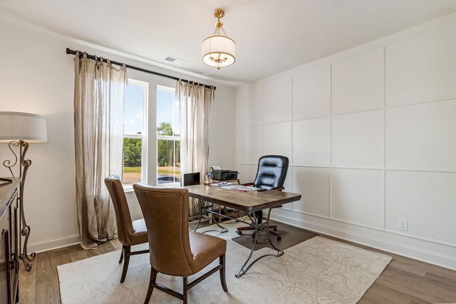 Furnished interior in a model home at Ashlyn in Fairview (Image 8).