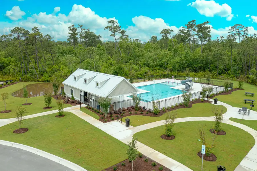 Front exterior of a home in the Carolina Creek community, located in Hampstead, NC (Image 2).