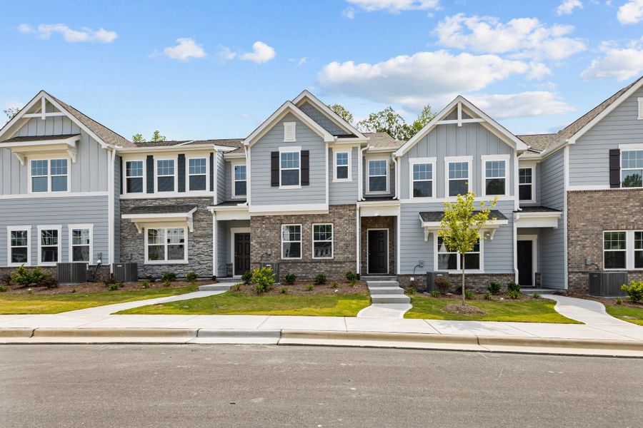 Front exterior of a home in the Tyler Gardens community, located in Wake Forest, NC (Image 19).