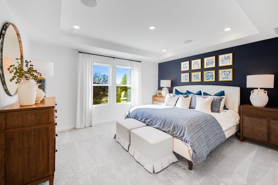 Furnished interior in a model home at Windance Lake in Loganville (Image 8).