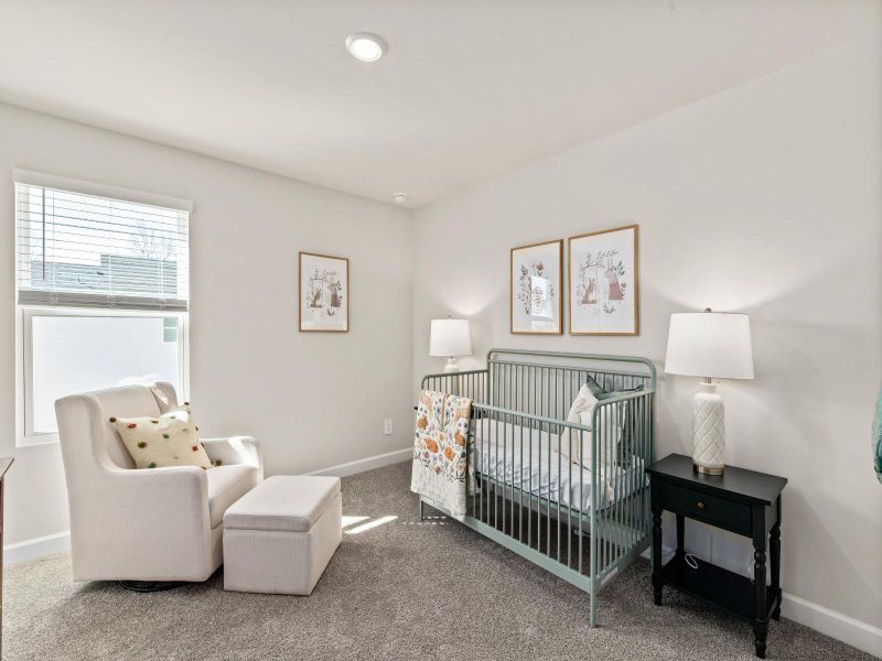 Furnished interior in a model home at Russell Grove - Rolling Hills Series in Charlotte (Image 14).