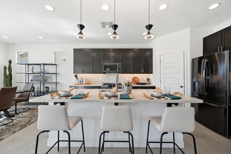 Furnished interior in a model home at La Mira Discovery Collection in Mesa (Image 5).