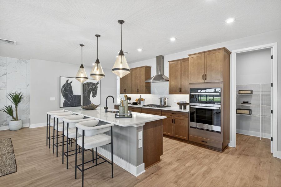 Furnished interior in a model home at Sun Bay Townes in Tampa (Image 8).
