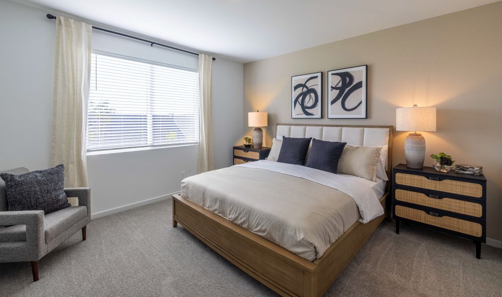 Furnished interior in a model home at Mountain View Estates Reserve Series in Buckeye (Image 4).