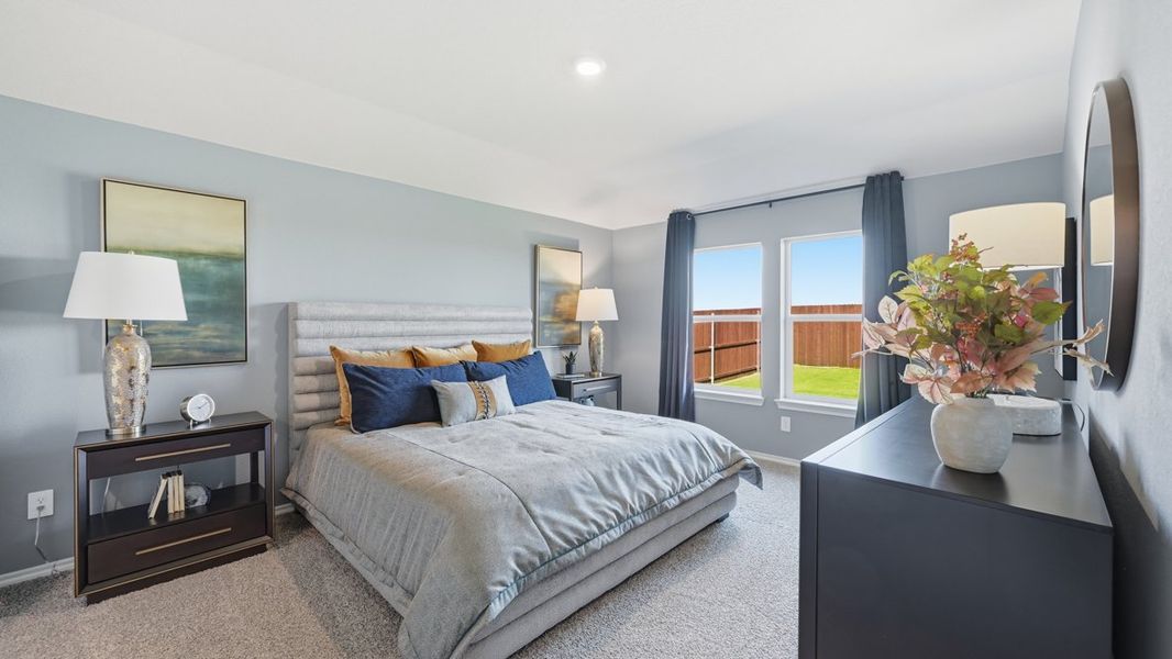 Furnished interior in a model home at Lonestar at Liberty Trails in Justin (Image 18). Furnished interior in a model home at Lonestar at Liberty Trails in Justin (Image 18).