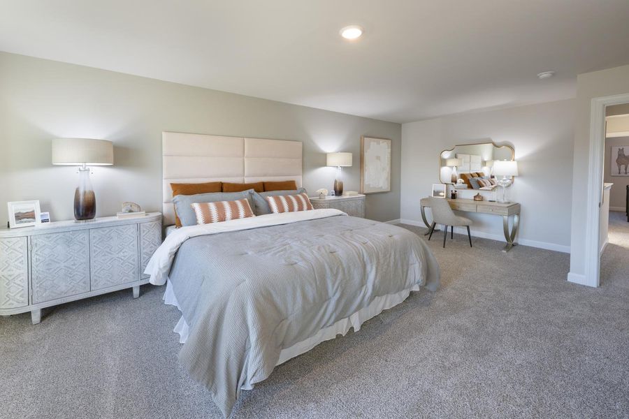 Furnished interior in a model home at Chatham Forest in Duncan (Image 7).