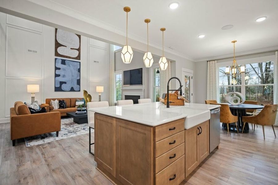 Furnished interior in a model home at Wexford in Elon (Image 8).