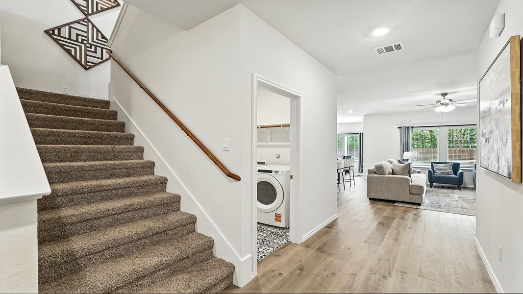 Furnished interior in a model home at The Reserve at Timber Creek in Lindale (Image 26).