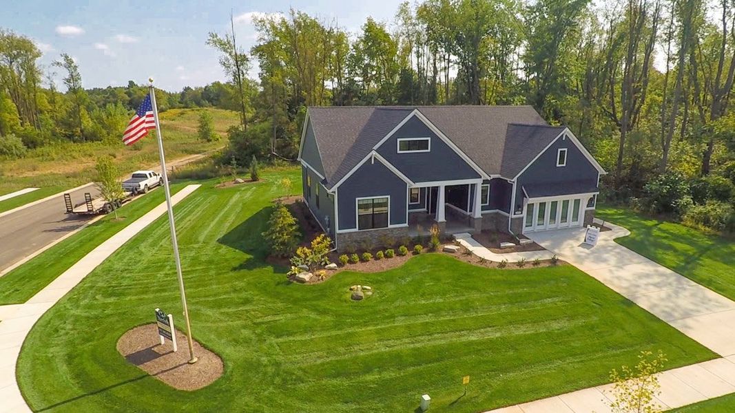 Front exterior of a home in the Preserve at Magnolia Park community, located in Jackson, MI (Image 8). Front exterior of a home in the Preserve at Magnolia Park community, located in Jackson, MI (Image 8).