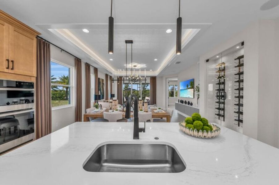 Furnished interior in a model home at The Laurels in Parrish (Image 90).