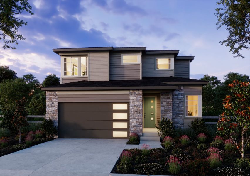 Front exterior of a home in the Trumark Homes at Sterling Ranch community, located in Littleton, CO (Image 20).