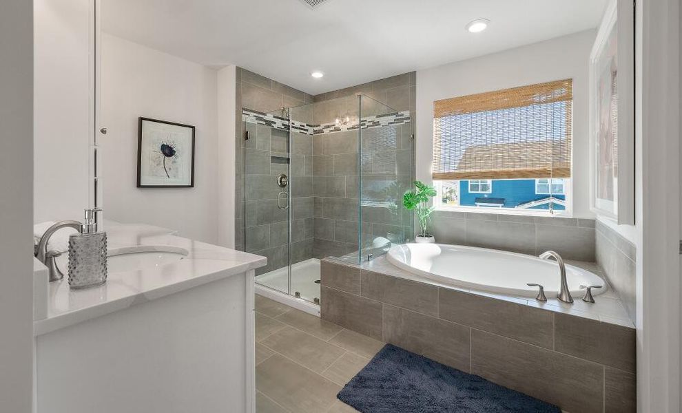 Furnished interior in a model home at Landings at Sweetwater in Charleston (Image 27). Furnished interior in a model home at Landings at Sweetwater in Charleston (Image 27).