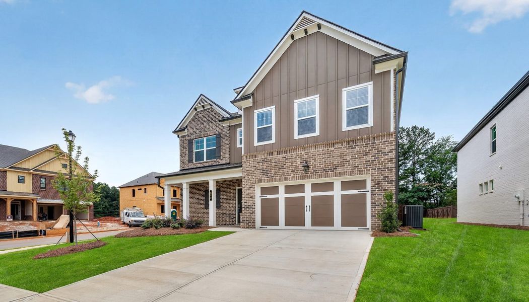 Front exterior of a home in the Greenefield community, located in Cartersville, GA (Image 8). Front exterior of a home in the Greenefield community, located in Cartersville, GA (Image 8).