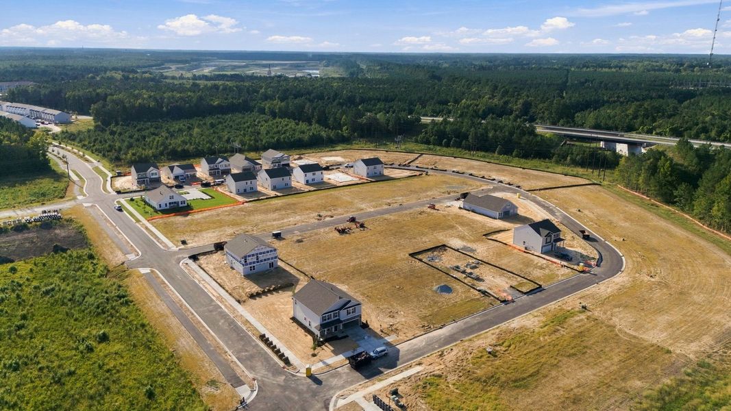 Aerial view of the West New Bern community in New Bern, NC, showing layout and nearby surroundings (Image 13).
