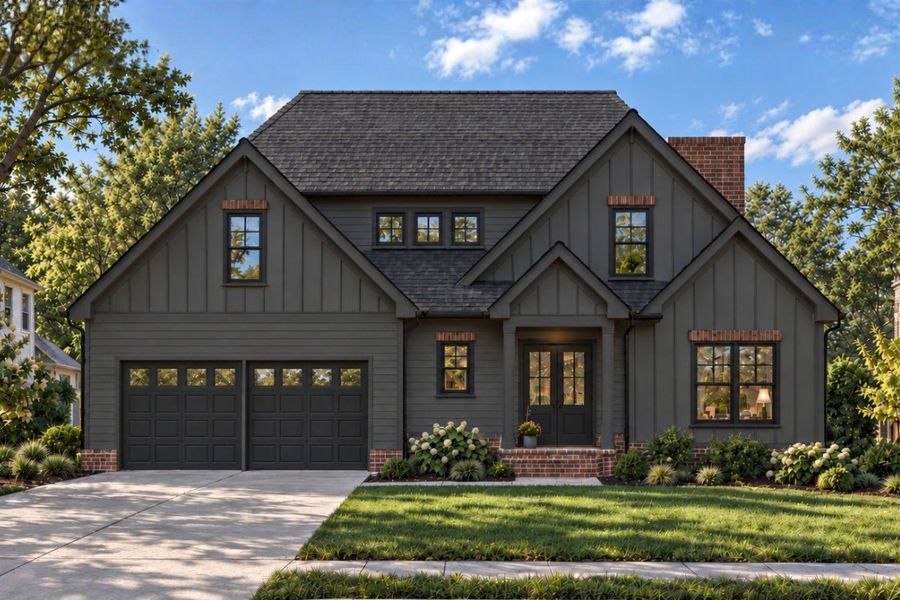 Front exterior of a home in the Faith View community, located in Ooltewah, TN (Image 5). Front exterior of a home in the Faith View community, located in Ooltewah, TN (Image 5).