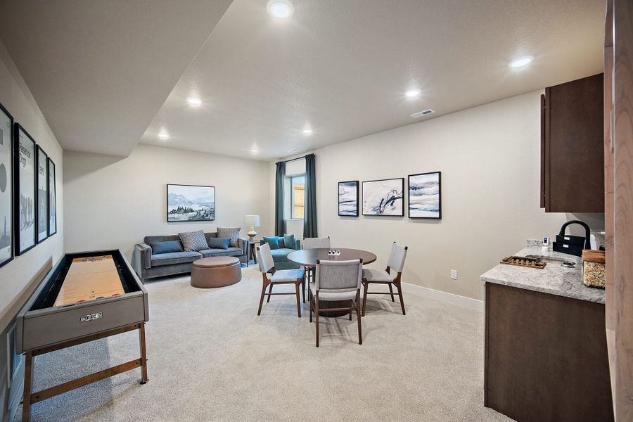 Furnished interior in a model home at Aspen Meadows-4 in Colorado Springs (Image 37).