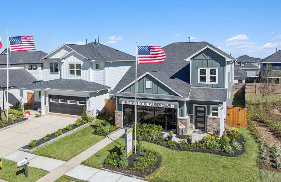 Front exterior of a home in the La Segarra community, located in Brookshire, TX (Image 3).