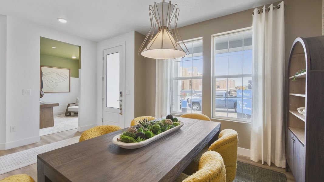 Furnished interior in a model home at Windler Single Family Homes in Aurora (Image 9).