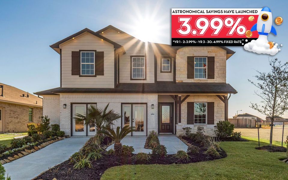 Front exterior of a home in the Pearlbrook community, located in Texas City, TX (Image 5).