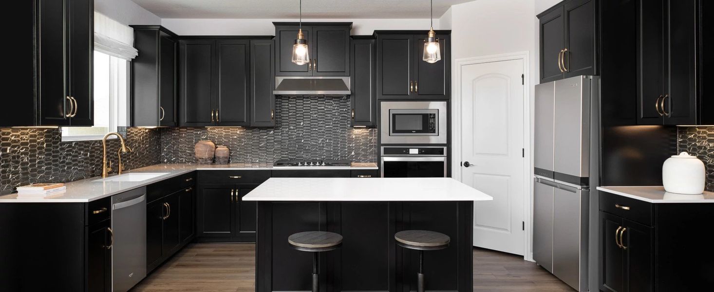 Furnished interior in a model home at Patterson Ranch in Georgetown (Image 7). Furnished interior in a model home at Patterson Ranch in Georgetown (Image 7).