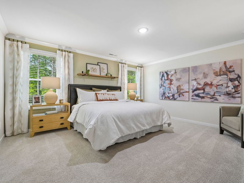 Furnished interior in a model home at Country Lane - Signature Series in Clayton (Image 18). Furnished interior in a model home at Country Lane - Signature Series in Clayton (Image 18).